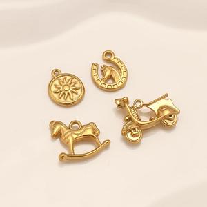 Chaud En Acier Inoxydable Chanceux Fer À Cheval Abeille Papillon Charmes Soleil Guitare Pendentif pour Collier Bracelet Boucle D'oreille Fabrication De Bijoux Trouver - Product Image 6