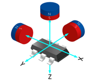 Sensor Meter Air Pintar CONNTEK KTH4603 XYZ 3D Hall Effect Switch Ultra Low Power 3-Axis Magnetic Sensor SMD Surface Mount