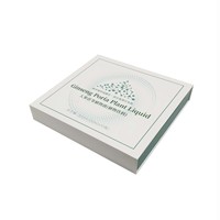 Caja de Regalo Personalizada de Lujo, Vacía, para Perfume de 50 ml, Caja de Aceite, Cartón Reciclable, Caja de Cartón para Cosméticos, con Relieve, Esponja, MOQ Bajo