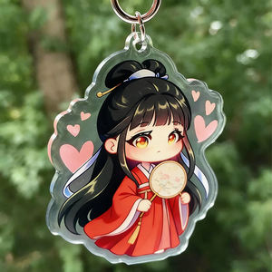 Özel Baskılı Akrilik Anahtarlık Charm'ları Anime Çizgi Film Akrilik Anahtarlık Şeffaf Epoksi Şeffaf Akrilik Anahtarlık Özel - Product Image 2