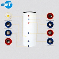 SST Fabrication Certification CE Pompes À Chaleur Chaudières À Eau Salle De Bains 100L/200L/300L Pompe À Chaleur À Eau Chauffe-Eau Réservoir De Stockage