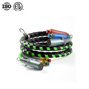 Kit de manguera de línea de aire de alimentación ABS 3 en 1, envoltura de manguera de aire, Cable eléctrico de 7 vías con empuñadura, aerolíneas para semirremolque, Tractor - Product Image 2