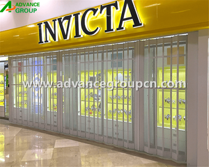 Puerta Plegable <span class=keywords><strong>de</strong></span> <span class=keywords><strong>Aluminio</strong></span> Deslizante Transparente <span class=keywords><strong>de</strong></span> Policarbonato para Tiendas y Centros Comerciales, <span class=keywords><strong>Precio</strong></span> Económico, Más Vendida - Product Image 2