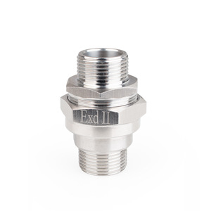 Raccord antidéflagrant BHJ en acier inoxydable 304 à double filetage G3/4 pour fixation de câbles - Product Image 1