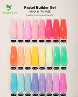 Vendeeni Gel de construction pour extensions d'ongles, Gel dur, Gel de construction TPO SANS HEMA, Étiquette personnalisée OEM, Couleurs fluorescentes, Gel UV de construction