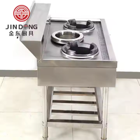 Cuisinière à gaz commerciale Restaurant Simple Double brûleur Cuisinière Raging Fire Hôtel Cuisine Cuisinière à gaz liquéfié