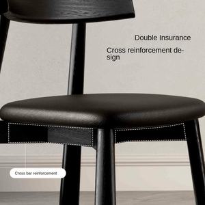 Silla de comedor de madera maciza con respaldo italiano ligero de lujo H Estilo nórdico Simple moderno para estudio en casa Hotel restaurante uso - Product Image 4