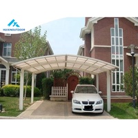 Auvent de voiture Garage Car Port Set Carport Set Métal Aluminium Parking Polycarbonate Double Carport