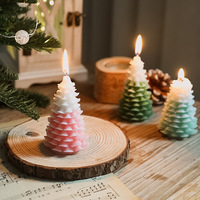 LE138 Bougie d'arbre de Noël Offre Spéciale senteurs personnalisées Bougies d'aromathérapie faites à la main pour la décoration de la maison