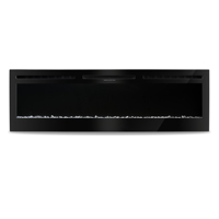 Chauffage de cheminée encastré électrique décoratif à LED de 72 "avec haut-parleur pour voiture et hôtel