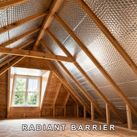 Film bulle d'isolation thermique écologique moderne avec R4.0 et protection solaire pour atelier préfabriqué en structure acier