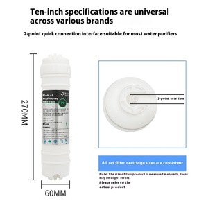 Năm giai đoạn <span class=keywords><strong>10</strong></span>-inch phổ Korean-phong cách nhanh chóng kết nối máy lọc nước tích hợp than hoạt tính yếu tố lọc PP bông - Product Image 4