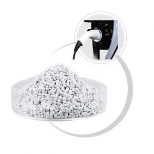 Granulés de mélange PC/ABS personnalisables en couleur, haute rigidité, PC+ABS FR V0 UL94, qualité moulage par injection, matière première pour l'automobile - Product Image 1