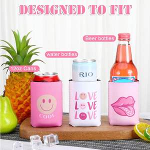 Fundas de Neopreno Plegables Personalizadas de 3 mm y 5 mm de Grosor, Enfriadores de Latas Portátiles Aislados para Bodas - Product Image 4