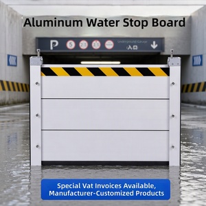 Barrière anti-inondation en alliage d'aluminium épaissi sur mesure, en acier inoxydable, détachable, étanche, pour magasins - Product Image 1