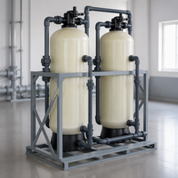 Réservoir de filtration de sable en PRV (Plastique Renforcé de Fibres) de grand diamètre pour usage industriel, capacité 1000L/heure pour le traitement des eaux industrielles