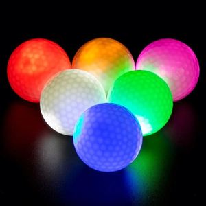 Pelotas de Golf LED con Movimiento de Luz Dorada, Brillo Constante, Material de Goma Sarin para Campos de Golf Nocturnos, Venta al Por Mayor - Product Image 1