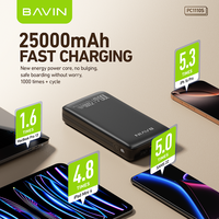 BAVIN 100W charge super rapide PC1110S 25000mah batterie externe avec chargeur rapide de type C câble USB C