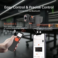 Robot d'entraînement de tennis de table Machine de balle de ping-pong multi-rotation automatique avec télécommande avec application mobile
