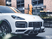 Pour Porsche Cayenne Base 9Y0 2018-2023, lèvre de pare-chocs avant en fibre de carbone, kit carrosserie, pièces automobiles, style CMST, produit authentique forgé