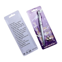 Stylo à encre invisible couleur argent BECOL, stylo de sécurité caché, stylo marqueur espion avec lumière UV intégrée pour le bureau