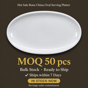 Hot Sale Bone China Oval Serving <strong>Platter</strong> 12" 14" 16" <strong>White</strong> Ceramic for Hotel Restaurant Catering - Product Image 2