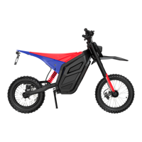 Moto électrique tout-terrain pour adultes 1500W à moteur central 48V 27Ah, roues F14 R12 pouces, 60km/h, autonomie 40km, cyclomoteur électrique, vente en gros