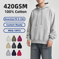 Sweat-shirts à capuche pour hommes en molleton épais French Terry, délavés à l'acide et effet ciré