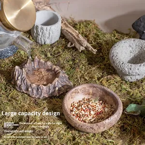 Ciotola per Acqua in Resina Robusta e Durevole per Allevamento di Rettili, Vaschetta per Allevamento di Lucertole, Ciotola Decorativa per Animali Domestici - Product Image 2