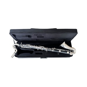 SEASOUND OEM <span class=keywords><strong>Clarinete</strong></span> <span class=keywords><strong>bajo</strong></span> de alta calidad JYCL304 18 Low E 18 Teclas plateadas Tono BB - Product Image 4