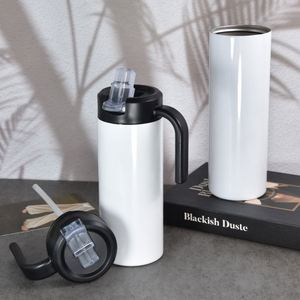 Vaso Térmico Recto de Acero Inoxidable de Doble Pared para Sublimación, con Asa y Tapa, Aislamiento al Vacío, 12oz, 15oz, 20oz - Product Image 4