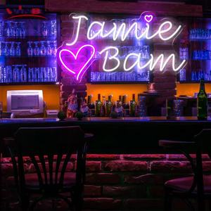 ป้ายไฟนีออนแบบกำหนดเองยินดีต้อนรับสู่ป้ายนีออนป้ายโลโก้ไฟ LED แบบกำหนดเองสำหรับห้องนอนวันเกิดปาร์ตี้ตกแต่งป้ายนีออน - Product Image 3