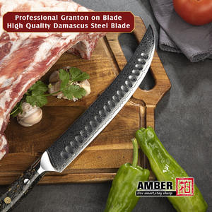 Couteau à découper la viande, ultra-affûté, en acier Damas à 67 couches, Amber, OEM - Product Image 4