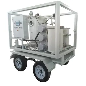 Double Stage Vacuum Dehydration Degasification Filtration Decoloring Transformer Oil Regeneration Machine