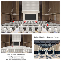 Ensemble de mobilier de bureau sur mesure pour projet de bureau tout-en-un, table de conférence et chaises pour salle de formation et salle de réunion d'hôtel