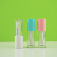 Tube brillant pour les lèvres, petit cadeau cosmétique vide de 2 ml, motif fleur