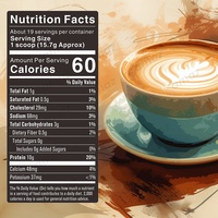 Café protéiné instantané 10g Keto avec suppléments à base de plantes, café sain en poudre, personnalisation OEM directe d'usine Amaz