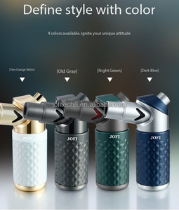 Briquet à cigares JOFI en métal haut de gamme, à quatre flammes, portable, pour l'extérieur, rechargeable, coupe-vent - Product Image 3