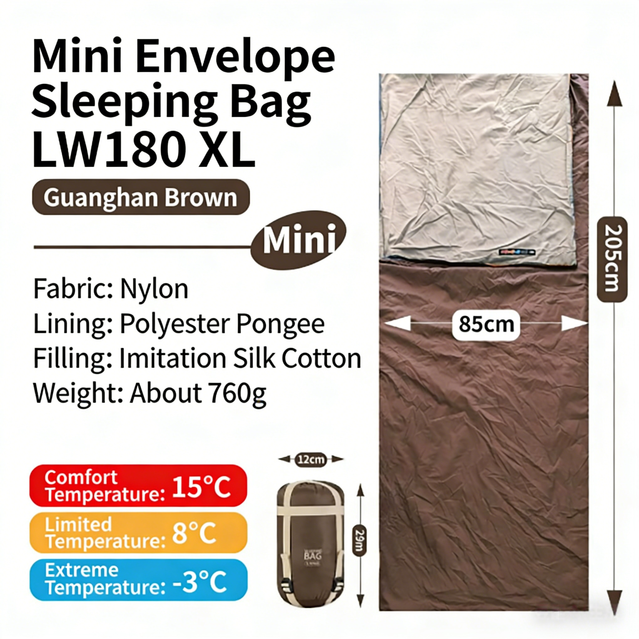 760g Guanghan Marrone - Extra Large