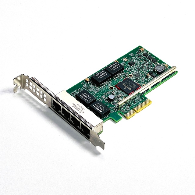 D Ell NetXtreme Gigabit Network Card Quad-Port RJ45 PCI Express PCI-E X4 Lan Adapter BCM5719 540-11077 HY7RM