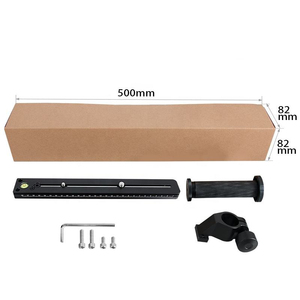 DMIDITIR Placa de liberación rápida de aluminio y fibra de carbono, soporte para lente teleobjetivo, columna para trípode, cámaras SLR Arca (portátil), negro AC400 - Product Image 5