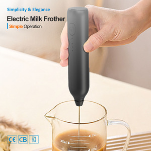 Mini-mousseur <span class=keywords><strong>à</strong></span> <span class=keywords><strong>lait</strong></span> <span class=keywords><strong>électrique</strong></span> rechargeable automatique 3 vitesses, puissant et le mieux noté pour la cuisine - Product Image 4