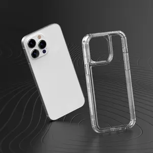 适用于iPhone 15的超薄硬质亚克力透明手机外壳，适用于iPhone 6 7/8 X/XS XR 11 12 13 14 15Pro Max的工厂散装手机外壳