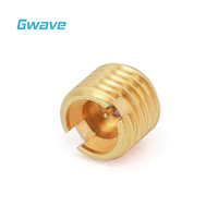 Conector RF de montaje en mamparo macho GPPO Mini-SMP DC 40GHz Latón para aplicaciones de PCB y RF