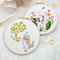 Set Kucing Calico Kartun Hewan Kit DIY Pemula Hiasan Gantung Ruang Tamu Buatan Tangan