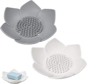 Support à savon antidérapant en silicone pour salle de bain, porte-savon flexible en silicone pour évier de cuisine - Product Image 1
