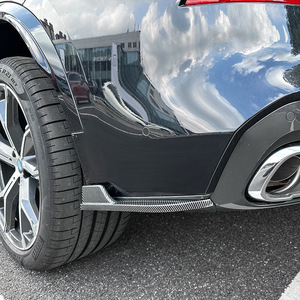 Bmw X5 G05 Rear Bumper Corner Decals Piano Black Carbon Fiber Texture Adhesive 2019-2023 Exterior Modification - Product Image 3