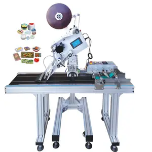 Full automatic assembly line plane labeling machine / pagination card tape labeling machine