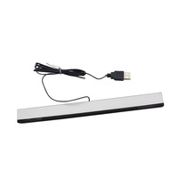 Barre de capteurs filaire pour consoles de jeu Wii et Wii U, adaptateur de capteur récepteur en matériau ABS