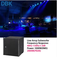 Sistema de Altavoces Line Array Top Sound de 10 Pulgadas, Conjunto Combinado con 4 Altavoces Line Array y Dos Subwoofers de 15 Pulgadas, Equipo de Sonido